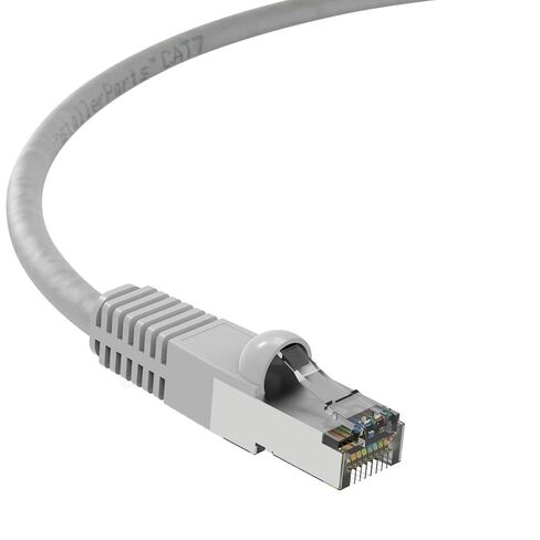 كابل إيثرنت InstallerParts CAT7 كابل محمي (SSTP) بطول 5 أقدام - رمادي - سلسلة احترافية - شبكة 10 جيجابت/ثانية/كابل إنترنت عالي السرعة، 600 ميجا هرتز in Saudi Arabia