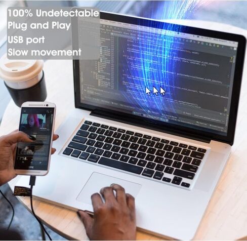 USB Mouse Jiggler Undetectable - Plug & Play Mouse Mover, Keeps Computer Awake, No Software, Work from Home USB Device in Saudi Arabia
