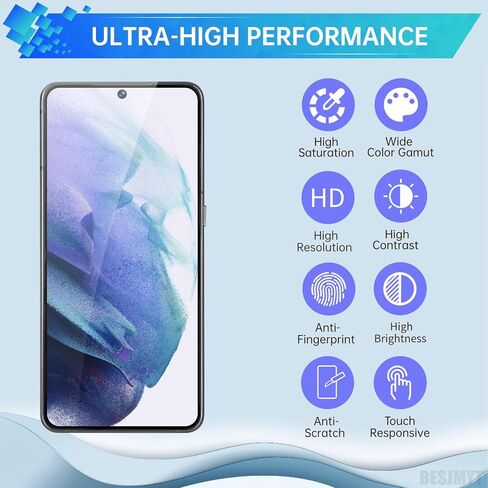 استبدال شاشة AMOLED لهاتف Samsung Galaxy S21 Plus 5G OLED شاشة تعمل باللمس محول رقمي كامل مع إطار أسود فانتوم ومجموعة أدوات إصلاح الزجاج ذات الأزرار الجانبية SM-G996U SM-G996U1 in Kuwait