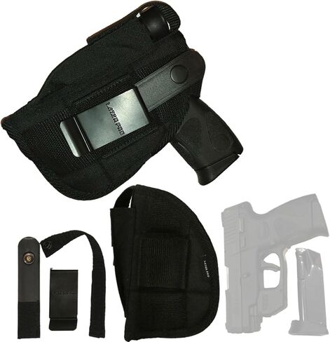 Laser PRO® Ambidextrous Tactical Holster - Fits Compact Pistols w/ArmLaser & Other Lasers Attached: Ruger LCP 1 2 MAX LC9 LC9S EC9S LC380 SCCY CPX-1 DVG-1 CPX-2 CPX-3 CPX-4 w/ TR10 TR9 TR39 TR2 TR12 in Saudi Arabia