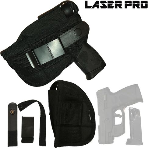 Laser PRO® Ambidextrous Tactical Holster - Fits Compact Pistols w/ArmLaser & Other Lasers Attached: Ruger LCP 1 2 MAX LC9 LC9S EC9S LC380 SCCY CPX-1 DVG-1 CPX-2 CPX-3 CPX-4 w/ TR10 TR9 TR39 TR2 TR12 in Saudi Arabia