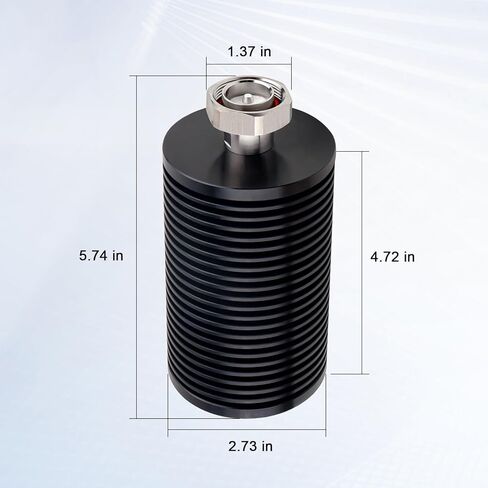 XRDS -RF 100W RF Dummy Load with DIN Male Connector, DC-6GHz 7/16 DIN Male Coaxial Termination, 50 Ohm Impedance Ideal for Radio Communication, Signal Testing, and Network Analysis in Saudi Arabia