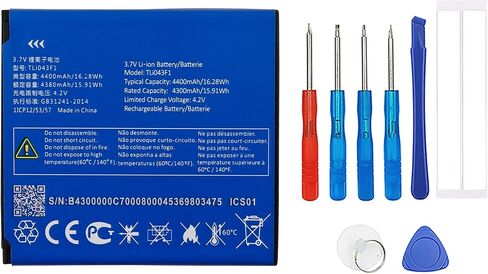 بطارية بديلة TLi043F1 جديدة لجهاز Alcatel Linkzone 2 Wi-Fi Hotspot MW43TM21 مع مجموعة الأدوات الفنية. in Kuwait