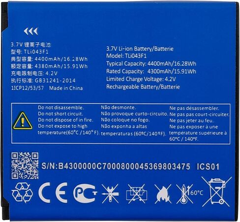 بطارية بديلة TLi043F1 جديدة لجهاز Alcatel Linkzone 2 Wi-Fi Hotspot MW43TM21 مع مجموعة الأدوات الفنية. in Kuwait