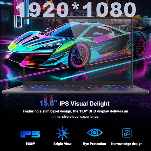 كمبيوتر محمول 15.6 بوصة، Ryzen 5 3500U يصل إلى 3.7 جيجا هرتز، 16 جيجا بايت رام 512 جيجا بايت SSD، شاشة IPS مع رسومات Radeon، تسجيل الدخول ببصمة الإصبع، لوحة مفاتيح بإضاءة خلفية، أجهزة كمبيوتر محمولة رفيعة وخفيفة الوزن للعمل والمدرسة والأعمال in Kuwait