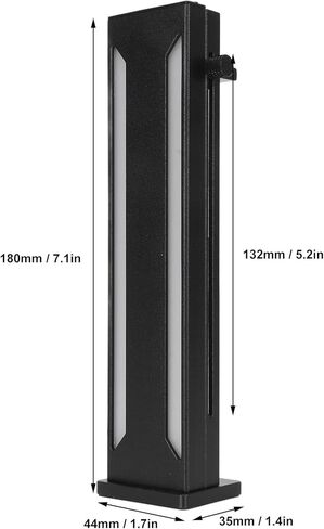GPU Support Bracket, Graphics Card GPU Brace Support 5V 3Pin ARGB, Video Card Sag Holder Holster Bracket, with Magnetic Base, Support Sliding up and Down (Black) in Kuwait