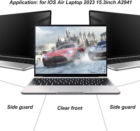 15.3 Inch Laptop Private Screen Filter, PET Clear HD Anti Glare Eye Protect Screen, Computer Monitor Anti Peeping Filter Protector, for iOS Air Laptop 2023 in Saudi Arabia
