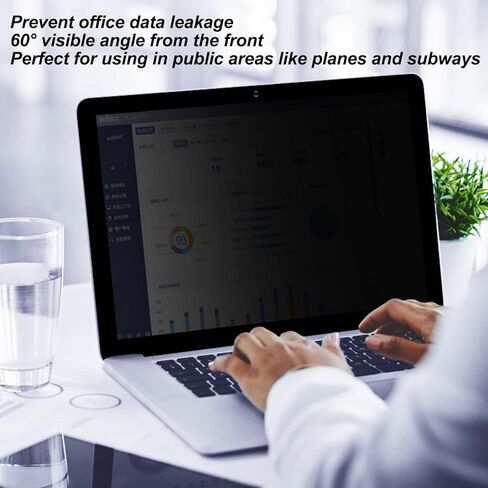 15.3 Inch Laptop Private Screen Filter, PET Clear HD Anti Glare Eye Protect Screen, Computer Monitor Anti Peeping Filter Protector, for iOS Air Laptop 2023 in Saudi Arabia