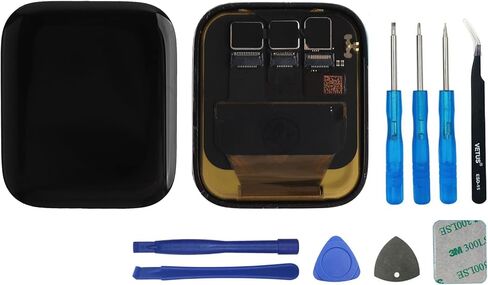 Replacement LCD Display Touch Screen Digitizer Assembly Compatible with Apple Watch SE (2nd Gen) [GPS 44mm] with Tools（Black） in Saudi Arabia