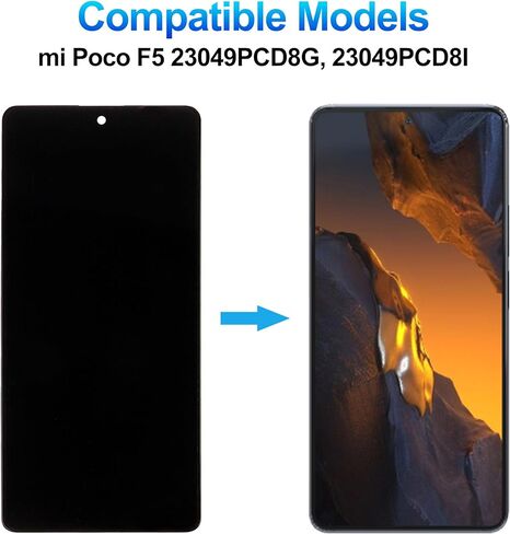شاشة TFT متوافقة مع Xiaomi Poco F5 23049PCD8G، 23049PCD8I 6.67 بوصة شاشة LCD تعمل باللمس مع مجموعة أدوات إصلاح in Kuwait