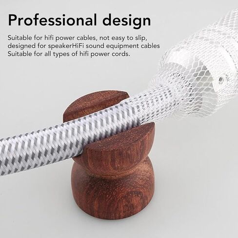 HiFi Cable Clamp Wire Bracket, Wooden Speaker Cable Riser Clip, Shockproof Insulation Speaker Cable Isolation Stand for Speaker Cables, Sound System in Saudi Arabia