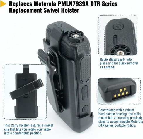2 قطعة DTR700 سلسلة PMLN7939A استبدال قطب الحافظة متوافق لموتورولا MOTOTRBO DRT600 DTR700 DTR720 اسلكية تخاطب in Saudi Arabia