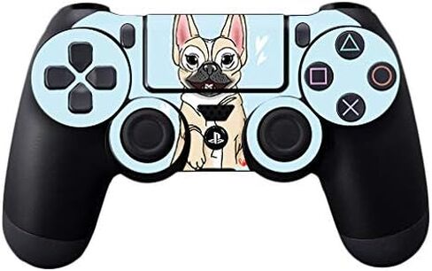 غلاف MightySkins متوافق مع وحدة تحكم Sony PS4 - Frenchie Love | غطاء ملتف واقٍ ومتين وفريد ​​من نوعه من الفينيل | سهل التطبيق والإزالة وتغيير الأنماط | صنع في الولايات المتحدة الأمريكية in Saudi Arabia