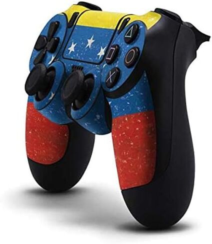 Skinit Decal Gaming Skin Compatible with PS4 Controller - Venezuela Flag Distressed Design in Saudi Arabia