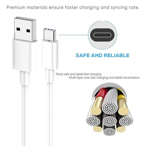 أحب yy شاحن كاميرا USB C بطول 10 أقدام من yy لـ Blink Mini 2، Mini 2K+، Outdoor 4، وOutdoor 2K+، Blink Arc وBlink Arc 2 K+ كابل شحن سلك شحن الكاميرا (أبيض) in Saudi Arabia