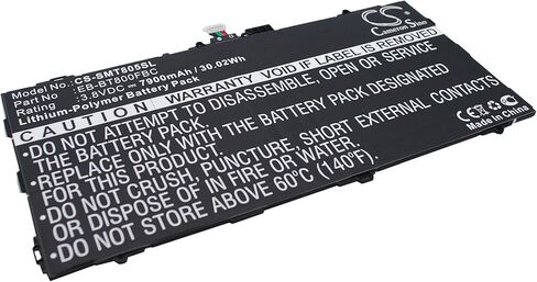 بطارية بديلة من BELLV لأجهزة Samsung EB-BT800FBC، EB-BT800FBE، EB-BT800FBU Galaxy TabS 10.5 LTE، SM-T800، SM-T800 WiFi، SM-T800NTSEXAR in Kuwait