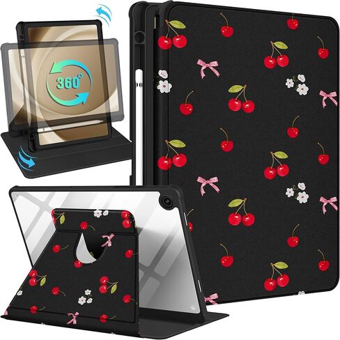 Uppuppy for Samsung Galaxy Tab A11+ 2025/A9+ 2023 Case - 360 Degree Rotating Stand Folio Smart Cover with Pencil Holder for Women Girl, Christian Words for Samsung A9 Plus/A11 Plus Tablet Case 11" in Saudi Arabia