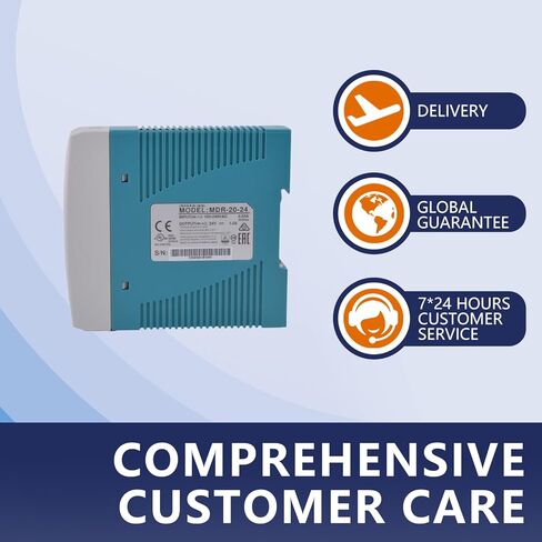 DYSGLOBAL MDR-20-24 AC to DC Power Supply, 24V 1A Output, 85-264VAC Input, for Industrial Control Systems and Automation Equipment in Saudi Arabia