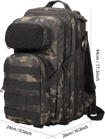 BOMTURN for Mens Tactical Backpack Military Backpacks 27L Small Army Survival Backpacks Small Waterproof Bug out Bag in Saudi Arabia