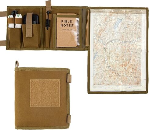 حافظة خريطة مع حقيبة تكتيكية مقاومة للماء ومتعددة الوظائف مع نافذة شفافة مقاس 13 × 10 بوصة لقراءة الخريطة أثناء التنزه في الهواء الطلق أو المشي لمسافات طويلة، أكسفورد 1000D + مادة TPU المقاومة للماء in Kuwait