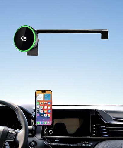Qi2.2 Max 25W Fast Wireless Car Charger Phone Holder for 2025-2026 Toyota Camry LE/SE 8-Inch Screen, Magnetic Phone Mount Compatible with MagSafe in Saudi Arabia