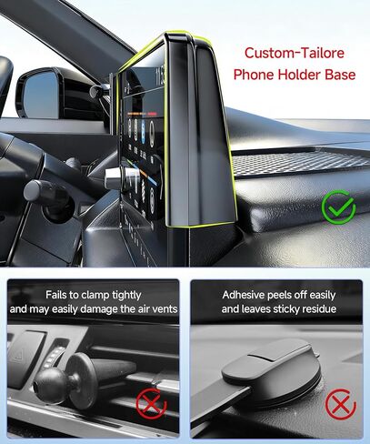 Qi2.2 Max 25W Fast Wireless Car Charger Phone Holder for 2025-2026 Toyota Camry LE/SE 8-Inch Screen, Magnetic Phone Mount Compatible with MagSafe in Saudi Arabia
