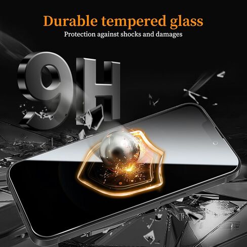 3+3 Pack Privacy Screen Protector for iPhone 17 Air，3 Anti-Spy Tempered Glass Film+3 Camera Lens Protector, Anti-Scratch, 9H Hardness，Compatible phone cases，High definition in Saudi Arabia