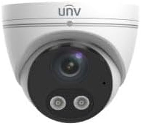 Uniview Tech IPC3614SR3-ADF28KMC-DL - 4MP HD ColorHunter IR Fixed Eyeball Network Camera, 2.8mm Lens, Smart IR & White Light, Built-in Mic/Speaker, IP67, PoE in Saudi Arabia