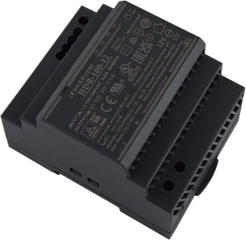 HDR-100-12 12V 7.1A 85.2W مصدر طاقة السكك الحديدية DIN النحيف للتحكم المنزلي والصناعي in Kuwait
