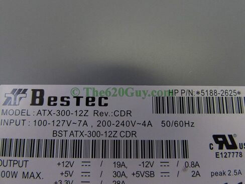 HP Genuine OEM Original 5188-2625 Bestec ATX-300-12Z Rev:CDR 300W Power Supply (Renewed) in Saudi Arabia