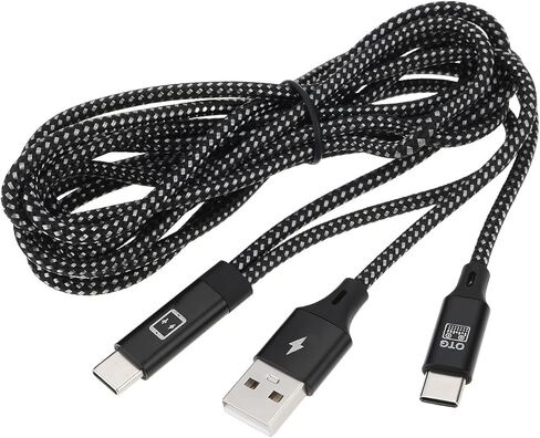 كابل توصيل USB OTG 2 في 1 كابل صوت لبطاقة الصوت من النوع C للتسجيل المباشر لبطاقة الصوت (1 متر 1.5 متر) in Kuwait