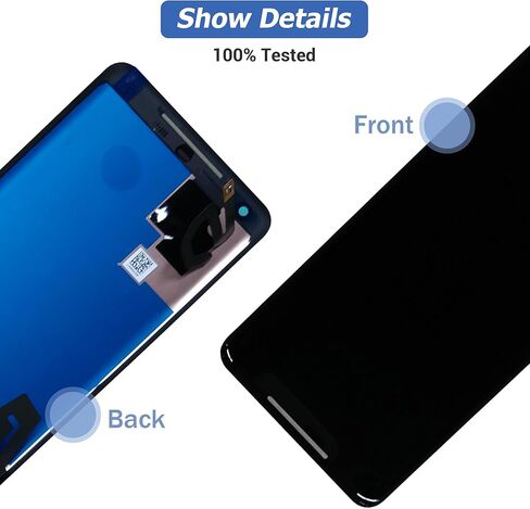 [الإصدار الأمريكي] مجموعة محول الأرقام لشاشة LCD تعمل باللمس الجديدة من Vvsialeek لجهاز Goo-gle Pixel 2 XL [6.2 بوصة] G011C مع مجموعة أدوات الإصلاح الفنية - وظيفة بصمة الإصبع in Kuwait