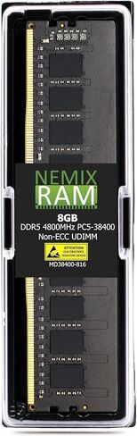 NEMIX RAM 8GB (1X8GB) DDR5 4800MHZ PC5-38400 1Rx6 1.1V CL40 288-PIN Non-ECC Unbuffered UDIMM Desktop PC Memory Compatible with Dell SNP29NJ4C/8G AB883073 in Saudi Arabia