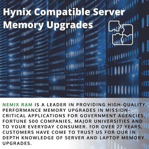 NEMIX RAM 32GB (1X32GB) DDR3 1866MHZ PC3-14900 4Rx4 1.5V 240-PIN ECC LRDIMM متوافق مع Hynix HMT84GL7BMR4C-RD تحميل ذاكرة الخادم المنخفضة in Kuwait
