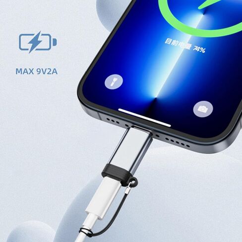 USB C Male to 8Pin Female Adapters with Efficient Charging and Data Transfer for Phone 15 and Pad Air Aluminium Alloy Adapter in Saudi Arabia