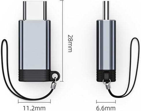 USB C Male to 8Pin Female Adapters with Efficient Charging and Data Transfer for Phone 15 and Pad Air Aluminium Alloy Adapter in Saudi Arabia