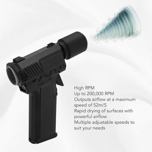 منفاخ هواء كهربائي، منفاخ نفاث محمول بقوة 200000 دورة في الدقيقة مع شحن سريع من النوع C، لتنظيف السيارة ومعدات الهواء الطلق وكاميرا لوحة مفاتيح الكمبيوتر in Kuwait