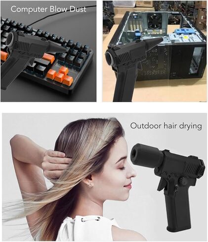 منفاخ هواء كهربائي، منفاخ نفاث محمول بقوة 200000 دورة في الدقيقة مع شحن سريع من النوع C، لتنظيف السيارة ومعدات الهواء الطلق وكاميرا لوحة مفاتيح الكمبيوتر in Kuwait