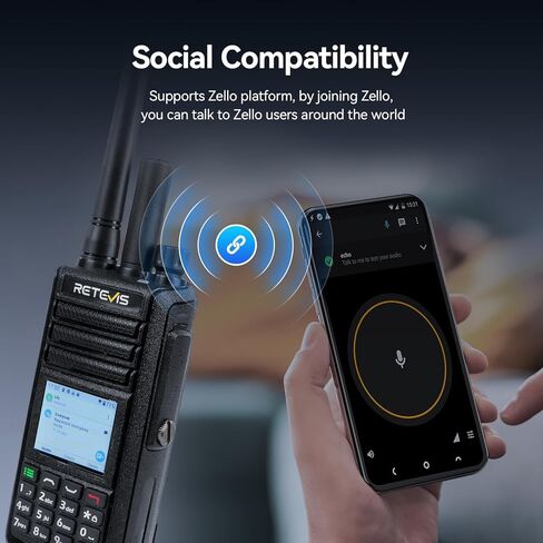 Retevis MateTalk L2 Global Walkie Talkie، نطاق راديو POC للطوارئ غير محدود، Zello، شبكة 4G مزدوجة SIM، GPS، IP67 مقاوم للماء، راديو ثنائي الاتجاه على الصعيد الوطني لمسافات طويلة للنقل بالشاحنات والأمن (1 قطعة) in Saudi Arabia