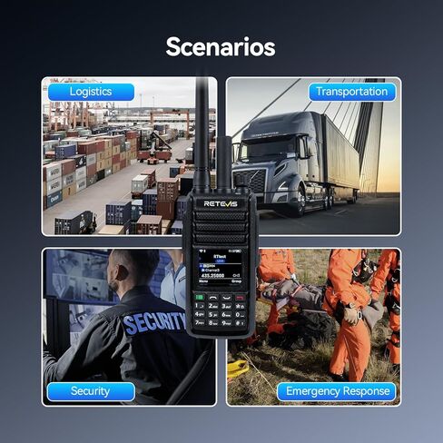 Retevis MateTalk L2 Global Walkie Talkie، نطاق راديو POC للطوارئ غير محدود، Zello، شبكة 4G مزدوجة SIM، GPS، IP67 مقاوم للماء، راديو ثنائي الاتجاه على الصعيد الوطني لمسافات طويلة للنقل بالشاحنات والأمن (1 قطعة) in Saudi Arabia