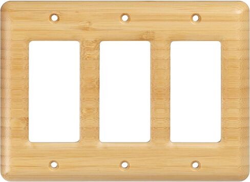 Solid Walnut Light Switch Cover Decorative Single Toggle Wall Plate for Rustic Contemporary Interiors in Saudi Arabia