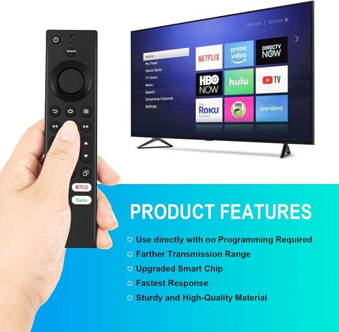 Compatible with Toshiba Smart tv Remote, Compatible with Insignia tv Remote Control. No Setup Needed (Excludes Voice Function) (Not for F. Stick.) Free Blue Cover. in Saudi Arabia