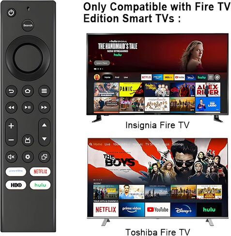 Compatible with Toshiba Smart tv Remote, Compatible with Insignia tv Remote Control. No Setup Needed (Excludes Voice Function) (Not for F. Stick.) Free Blue Cover. in Saudi Arabia