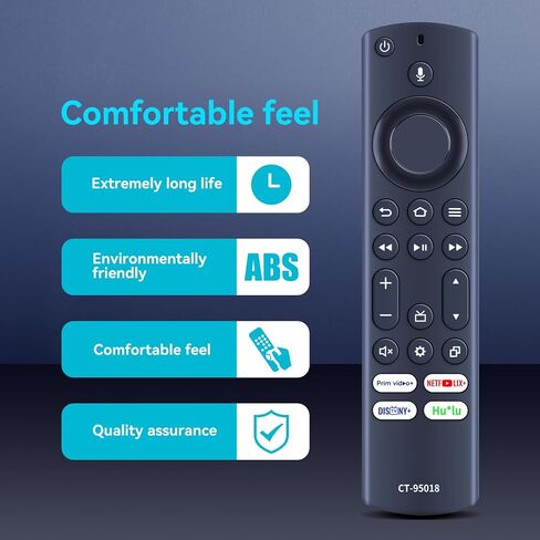 CT-95018 Infrared Replacement Remote Control fit for Toshiba TV 65LF711U20 50LF711U20 55LF711U20 TF-50A810U19 43LF621U19 43V35KU (No Voice Function) in Saudi Arabia