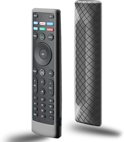 غطاء لجهاز Vizio Remote، متوافق مع حافظة Vizio Remote XRT136 / XRT140 D Series Universal Smart TV Control، غطاء جلدي بديل من السيليكون يتوهج في الظلام in Kuwait