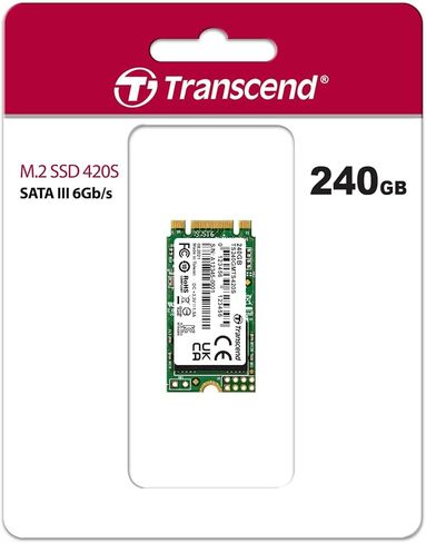 Transcend 240GB M.2 SATA III 6GB/S SSD MTS420 3D TLC Flash 42mm Form in Saudi Arabia
