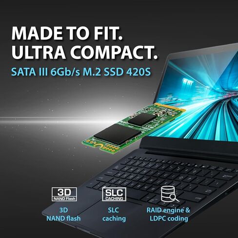 Transcend 240GB M.2 SATA III 6GB/S SSD MTS420 3D TLC Flash 42mm Form in Saudi Arabia