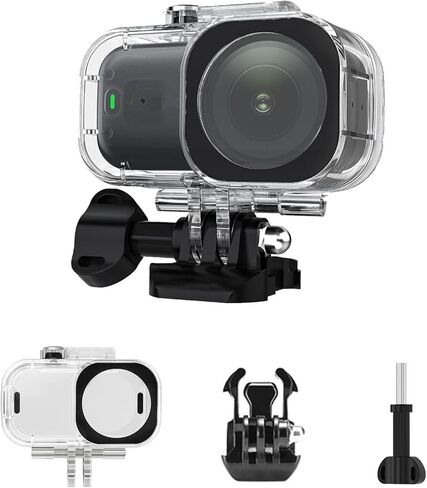 45M Camera Waterproof Housing Case for DJI Osmo Nano, Protective Shell Waterproof PC Action Camera Cover Transparent Tempered Glass for DJI Osmo Nano in Saudi Arabia