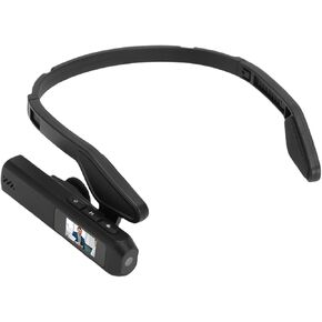 Dpofirs Head Mounted Camera, 2.7K Ultra HD Recording with 0.96 Inch Color Display and WiFi APP Control, for Meetings Travel Sports in Saudi Arabia