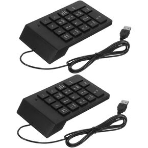 قطعتان من لوحة المفاتيح الرقمية USB لأجهزة الكمبيوتر المحمول وسطح المكتب، لوحة مفاتيح رقمية صغيرة محمولة مكونة من 18 مفتاحًا مع واجهة USB، للمحاسبين وحسابات المكتب in Kuwait